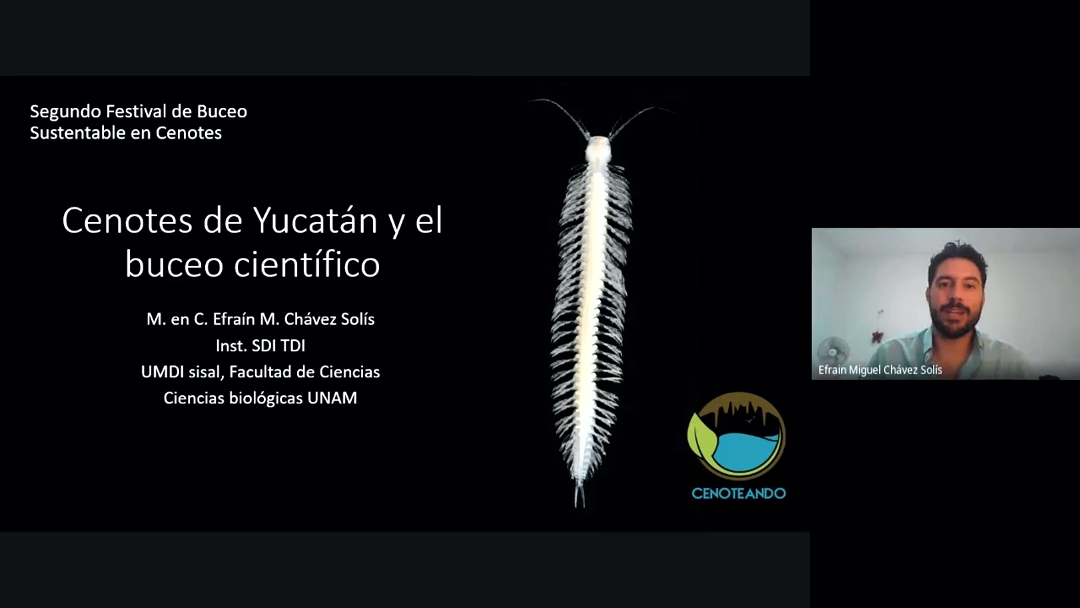 Cenotes de Yucatán y el Buceo Científico – M. en C. Efraín Chávez